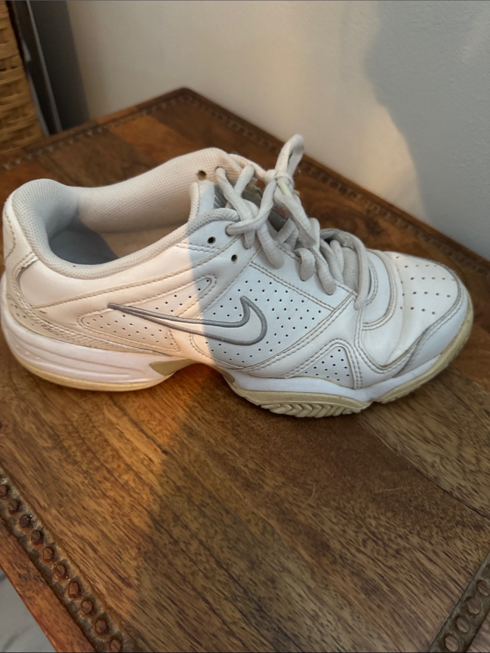 Nike Women's White Lace-Up Tennis Sneakers